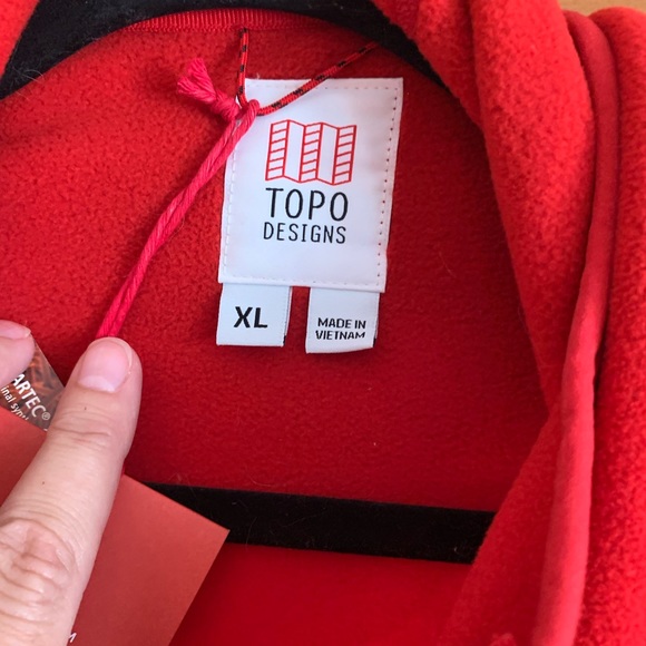 Topo Designs Red Performance Jacket - Picture 2 of 2